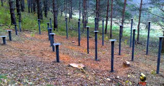 Свайный фундамент Людиново. Заказать под ключ цена от 2058 руб